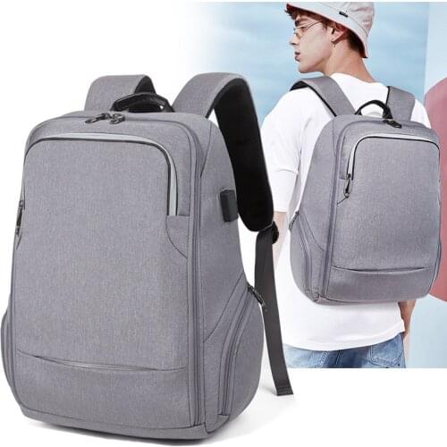 Men Bag 15.6 inch Laptop Backpack USB Charging Backpack Women Male Travel Mochila Waterproof Schoolbag for Boys Girls