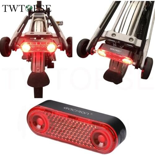 TWTOPSE Bike Bicycle Rack Light For Brompton Folding Bike Bicycle Original Rack Standard Rear Rack Smart Taillight Reflector