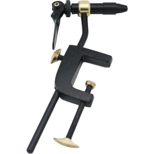 Fly Tying Vise C Clamp Steel Hard Jaws JIG 360 Rotating Precision Table Vise of Classic Fly Tying Tools Fly Hook Tool