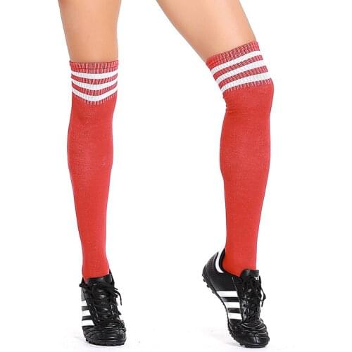 Adult Women Football Soccer Socks Football Game Cheerleader Socks