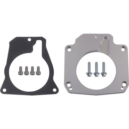 1 Set New Durable Metal Car Automobile Throttle Body Adapter & Screws for LS