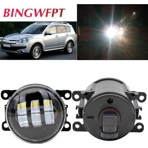 1Pair For Citroen C-Crosser 2007-2012 Car Front Bumber 12V LED High Quality Fog Lamp Assembly Fog Light