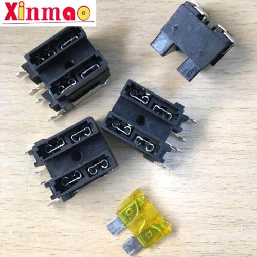 1PCS Double socket fuse holder box for automobile medium fuse holder