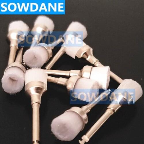 Dental Prophy Polishing Brush Latch Type Junior Nylon Cup Bowl Dental Teeth Whitening Material Dental Polish Brush