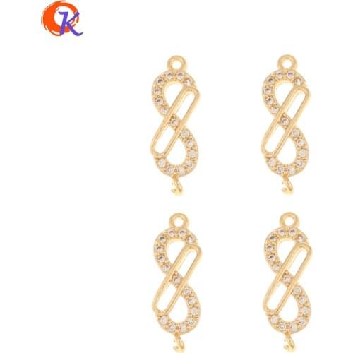 Cordial Design 30Pcs 6*18MM Jewelry Accessories/Connectors For Bracelets/Genuine Gold Plating/Hand Made/DIY Jewelry Charms