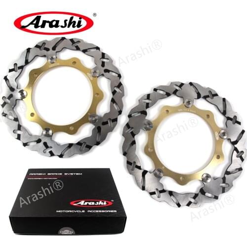 Arashi 1 Pair Motorcycle CNC Front Brake Disc Rotors For YAMAHA XP TMAX ABS 530 2012 2015 2016 2017 2018 Tmax530 abs