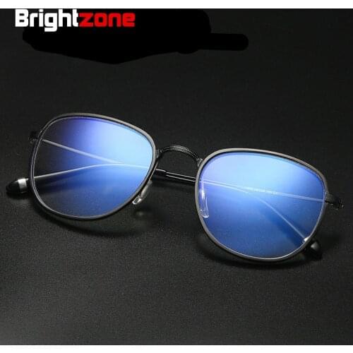Brightzone Anti Blue Ray Blocking Glass Frame Light Computer Games Goggles High Quality Vintage brand Full Acetate Unisex