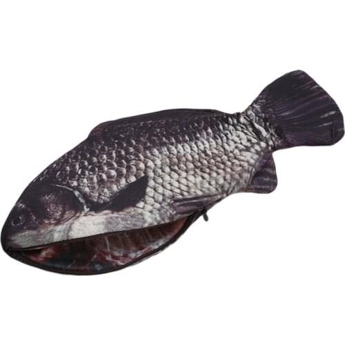 1PC Creative Fish Shape Pencil Case Kawaii Korea Style Cloth Pencils Bags School Supplies Stationery Hot Pen Box Gift