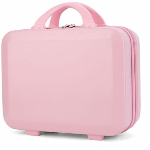 Mini Travel Hand Luggage Cosmetic Case Small Portable Carrying Pouch Suitcase for Makeup Multifunctional Storage Organizer