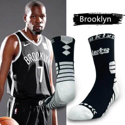Black White Durant 11 7 Basketball Team Irving Man Socks Elite Seven Eleven Forward Sports One Point Guard Towel Bottom Brooklyn