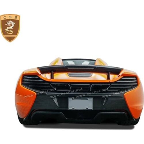 Real Carbon Fibber Auto Car rear bumper trunk lip For Mclaren MP4-12C 650S 675T bodykit rear bumper 11-14 OME Style