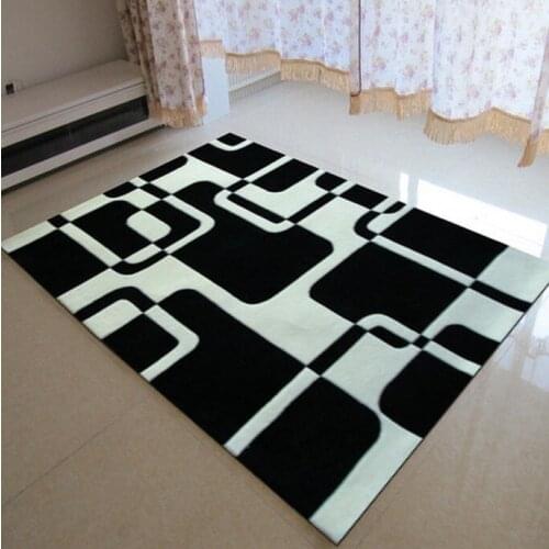 Classical Black and white carpet Manual Acrylic Living room Bedroom Carpet tapis salon rug rugs carpets alfombras custom made