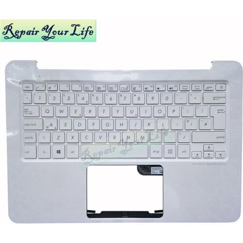 90NB06X2 R31UK0 laptop keyboard for ASUS UX305 UX305LA UX305UA UX305CA UX305FA UK GB KB white new Cover Palmrest TOPCASE