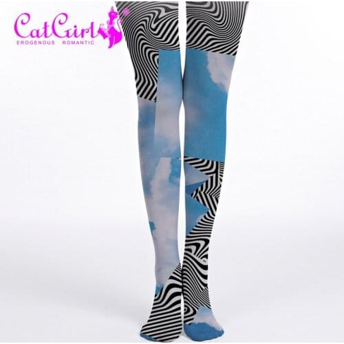 Print Pantyhose Women Stockings New Designs