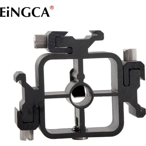 Metal Camera Flash Light LED Light Stand Hot Shoe Adapter Head with Umbrella Hole for YN460 YN560III SB600 580EX 600EX Trigger