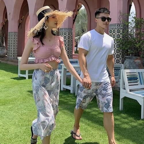 Fashion couple swimsuit sexy bikini swimwear beachwear for couples