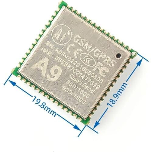 GPRS module + GSM module A9 module \ SMS \ voice \ wireless data transmission IOT Artificial Intelligence (Sample experience)