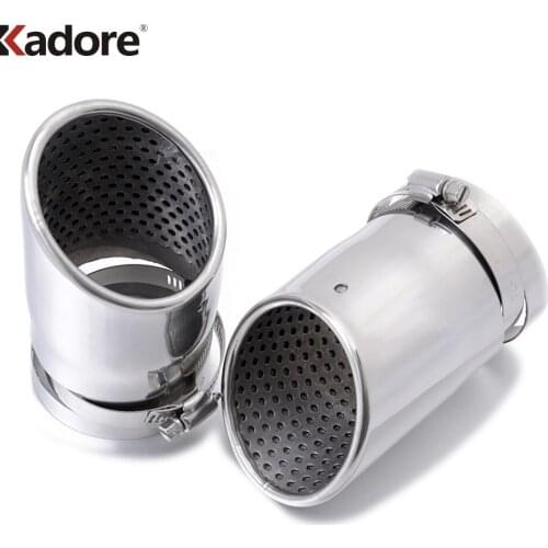 For Subaru Forester 2010-2014 Stainless Steel Car Exhaust Muffler Tip Trim Tail Tube Car Rear Tail Silencer Car Accessories