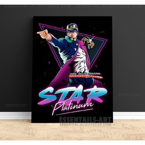 Jotaro Kujo JoJos Bizarre Retro Anime Decoration Print Wall Art Poster Home Decor Bedroom Study Living Room Canvas Painting