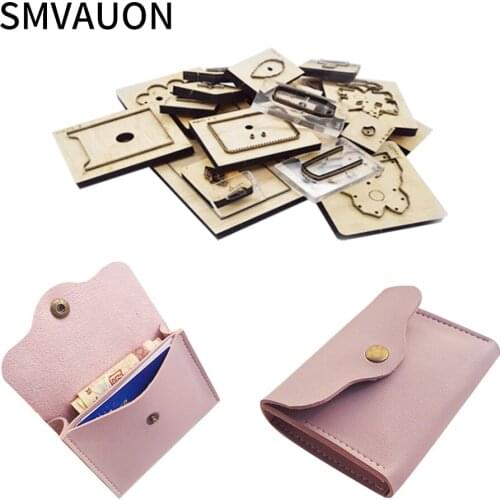 New 2020 Wooden Die-cutting Pretty Card Package Coin Purse Mold Handmade Leather Goods