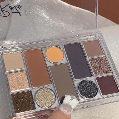 12-color Eyeshadow Palette, Sequined Eyeshadow, Glitter Eyeshadow, Pearlescent Eyeshadow, Matte Eyeshadow, Eye Pigment