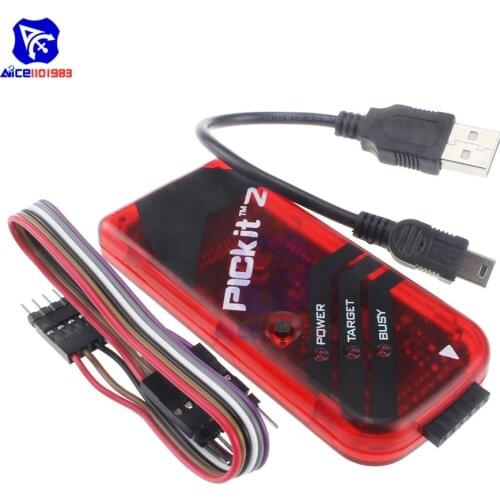 Diymore PICKIT2 PIC Kit2 Simulator PICKit 2 Programmer Emluator with Mini USB Cable 6Pin Male to Male Dupont Wire