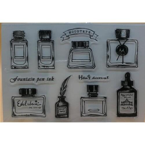 Ink Transparent Clear Silicone Stamp/Seal for DIY scrapbooking/photo album Decorative clear stamp sheets B0246