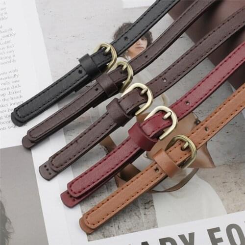 PU Leather Bag Strap Detachable Double Buckle Strap Replacement Bag Handles Purse Shoulder Strap Bag Accessories 65CM Adjustable