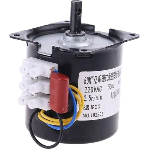 220V Automatic Incubator Eggs Hatcher Engine Reversible Geared Motor 2.5r/min