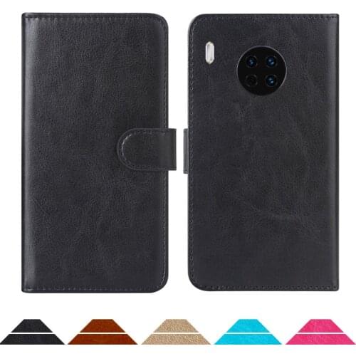 Luxury Wallet Case For Huawei Mate 30 5G PU Leather Retro Flip Cover Magnetic Fashion Cases Strap