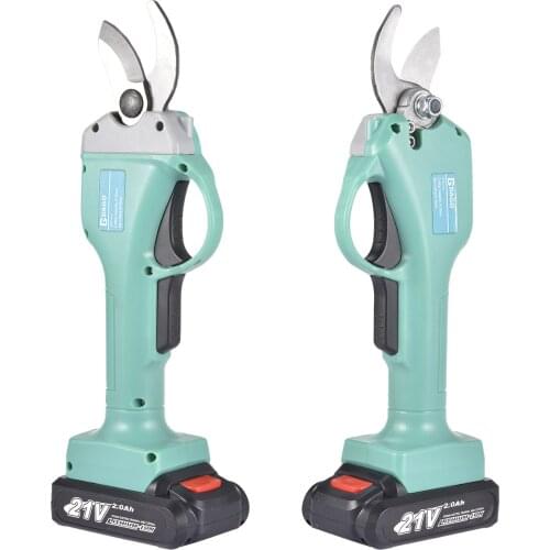 Tree Trimmer Battery Powered Cordless Hedge Pruner Shears Secateur Branch Cutter Electric Fruit Pruning Tool Garden Pruner