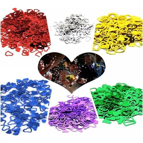 1pack Love Heart Wedding Decoration Sprinkle Confetti Table Decoration Birthday Party Plastic Heart Strew Flowers Decor
