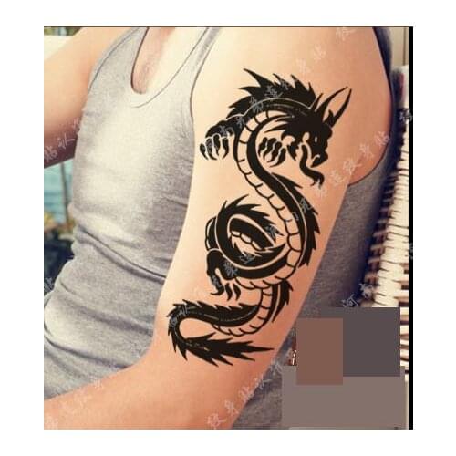 Waterproof Temporary Tattoo Sticker large size dragon tattoo tatto stickers flash tatoo fake tattoos for men women