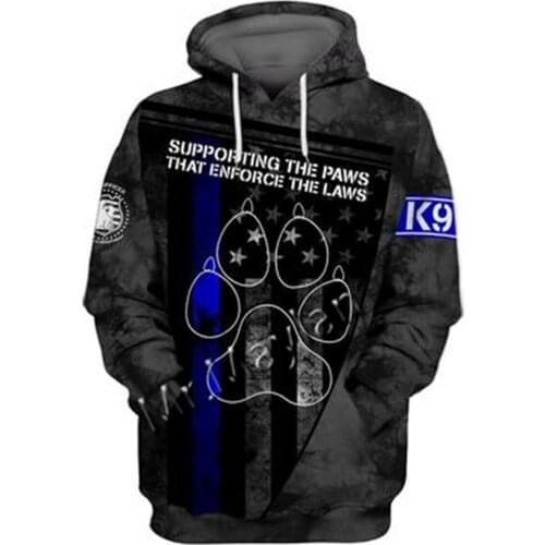 Unisex 3D German Shepherd Graphic Hoodie Harajuku Hoodie Alt Clothing Animal Crossing Streetwear Oversized Hoodie Pullover QW-33