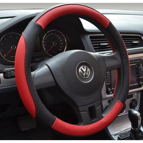 Universal Car steering wheel cover 37CM-38CM Micro Fiber Leathe Car-styling Sport Auto Steering Wheel Covers Anti-Slip 15 inches