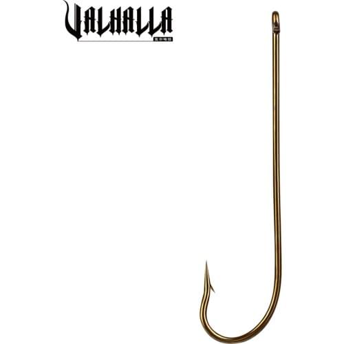 New 50pcs/lot Saltwater Fishing Hook Brown Color Single Hooks High-Carbon Steel Fishhook High Strength 1#-12# Hooks