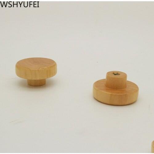 High quality Solid wood durable small handle Kitchen Cabinet Handle Wardrobe Cupboard Door Drawer Pull Handles component