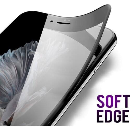 9H 0.2mm 3D Curved Soft PET edge Full Cover Tempered Glass Screen Protector For iPhone 6 6S 7 8 Plus 7Plus 8Plus Anti blue ray