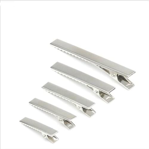 50Pcs/Lot Korean Style Women Hair Accessories Handmade DIY Hairpin Simple Duckbill Hair Clip Barrette Based Hairclip Headdress