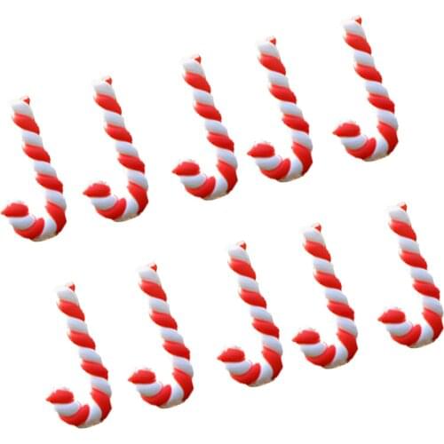 10 pcs Mini Resin Bonsai Micro Landscape Garden DIY Decoration Red Crutch