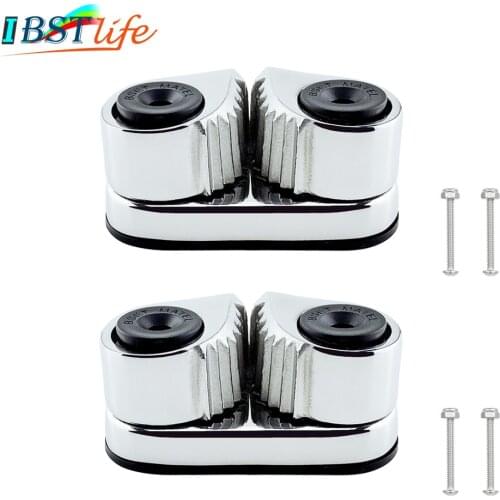 2PCS 316 Stainless Steel 2 Row Matic Ball Bearing Cam Cleat Pilates Equipment Marine Boat Fast Entry Rope Wire Fairlead Sailboat