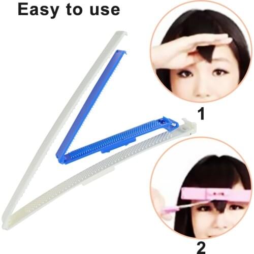 2pcs/set Fashion DIY Professional Bangs Hair Cutting Clip Comb Hairstyle Typing Trim Tool Drop Shipping