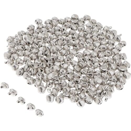 200x Jingle Small Bells Wedding Decoration Beads 8mm Jewelry Findings Charms