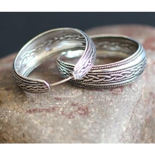 2018 Real Time-limited Anniversary Earrings For Lady Product S925 Pure Jewelry Wholesale Handmade Retro Earrings Ear Ring