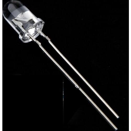 5MM 850NM F5 infrared light emitting diode transmitting tube LED Lamp beads 0.1w Monitoring security 45 degrees 100pcs