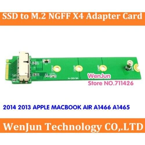 SSD to M.2 NGFF X4 adapter card for 2013 2014 2015 apple MacBook Air A1465 A1466 MacBook Pro A1502 A1398 Mac Pro ME253 MD878 SSD