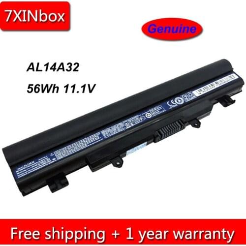 7XINbox 56Wh 11.1V Genuine AL14A32 Laptop Battery For Acer Aspire E14 E15 E5-421 E5-572G E5-471G E5-571 E5-572 E5-471 V3-472