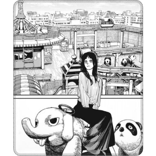 Chainsaw Man Amusement Park Crazy Mouse Pad Manga Denji Pochita Devil Makima Anime Mat Pads Rubber Computer Keyboard Desk Pad