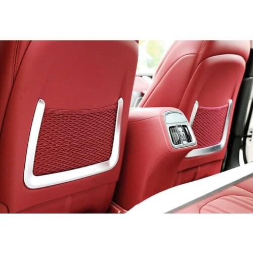 For Maserati Ghibli 2014-2017 New Car Rear Back Seat Net Frame Cover Trim ABS x2