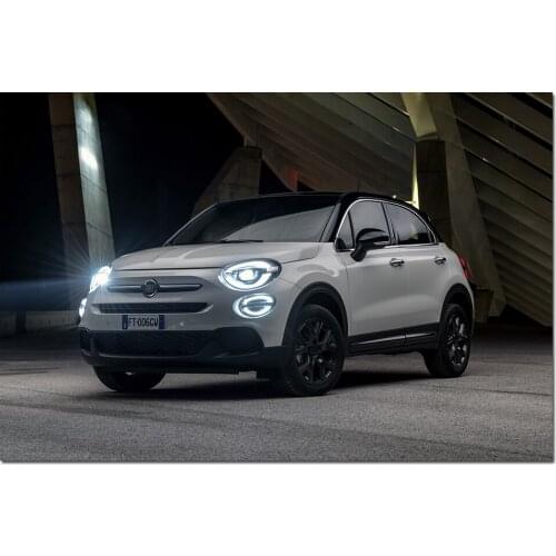 Fiat 500X SUV Photo Wall Art Posters Canvas Print Modern Painting for Home Decor